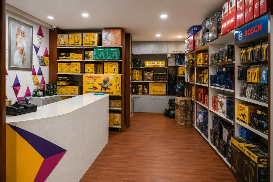 Saif Trade storefront on SP Road, Bangalore